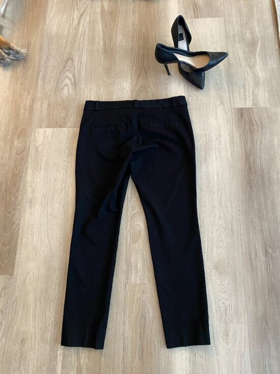 Banana Republic Pants - Banana Republic Sloan Pants 2P Petite Black Slim Ankle Low Rise Career Workwear